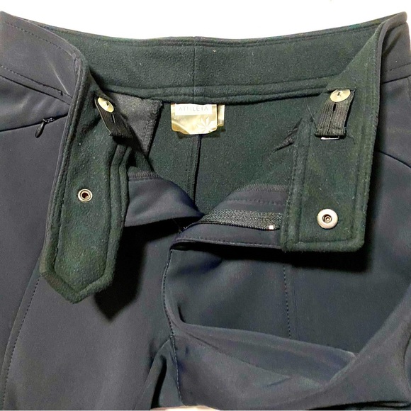 Athleta Black Snow Cruiser Flare Pants Size 2 Soft Shell Fleece Lined Snowboard - Picture 11 of 15